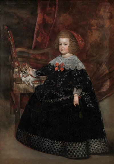 Maria Teresa 1638-1683, Infanta Španělska, ca. 1645. od Juan Battista Martinez del Mazo