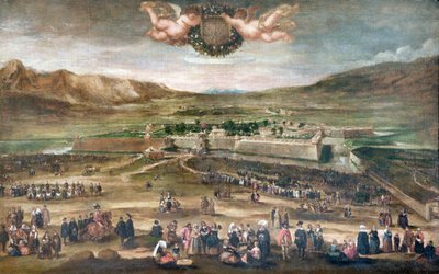 Philip IV:n tulo Pamplonaan vuoden 1646 jälkeen (öljy kankaalle) od Juan Bautista Martinez Del Mazo