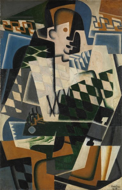 Harlekýn s kytarou od Juan Gris