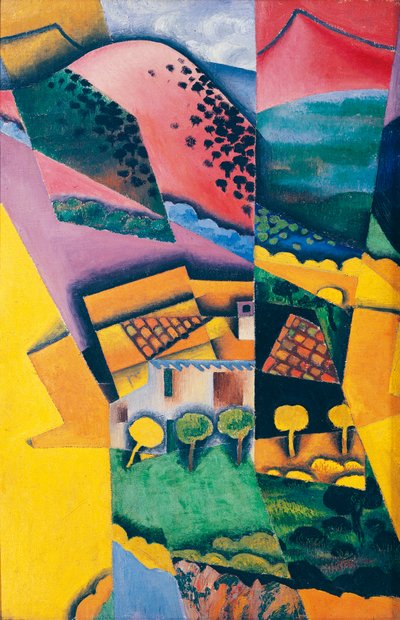 Krajina v Ceretu od Juan Gris