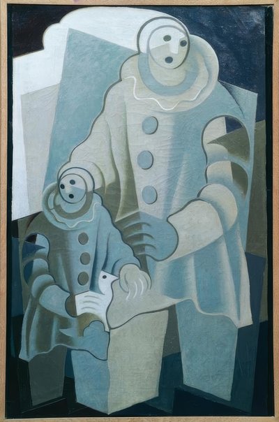 Dva Pierrotové od Juan Gris