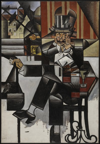 Muž v kavárně, 1912. od Juan Gris