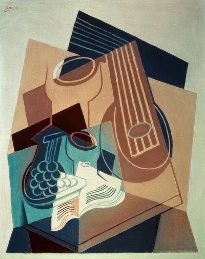 Mandolína a hrozny od Juan Gris