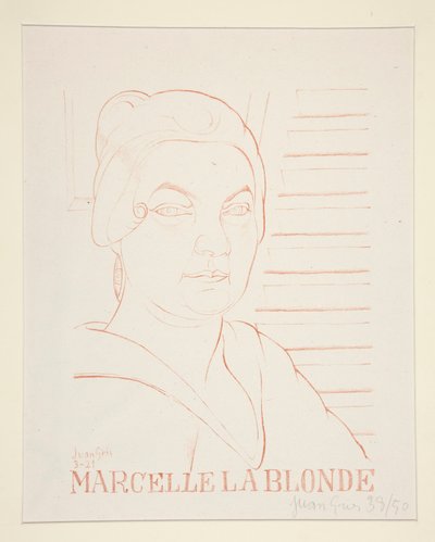 Marcelle La Blonde od Juan Gris