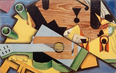 Zátiší s kytarou od Juan Gris