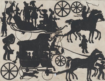 5. list figurek pro čínské stínové loutky, ca. 1850-70. od Juan Llorens