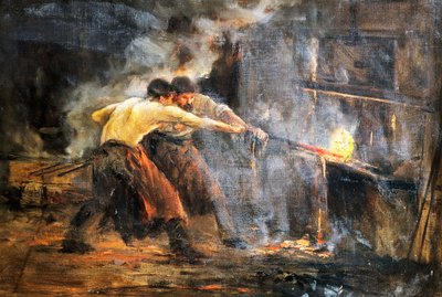 Kováři, c19. obraz od Juan Luna y Novicio