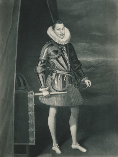 Filip III ve zbrojnici, 1605, 1904 od Juan Pantoja de la Cruz