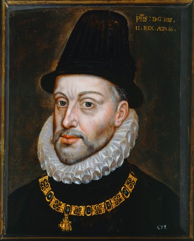 Filip II., španělský král, 66 let od Juan Pantoja de la Cruz