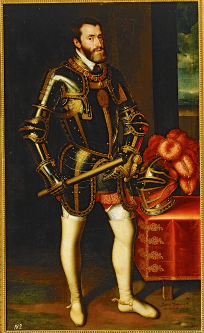 Portrét císaře Karla V. ... (malba na plátně) od Juan Pantoja de la Cruz
