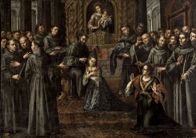 Svatá Klára z Assisi (1194-1253) - Baroko: Profese svaté Kláry od Ruize Soriana, Juana (1701-1763) od Juan Ruiz Soriano