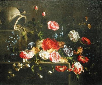 Květiny spadlé ze džbánu, 1665 od Juan de Arellano