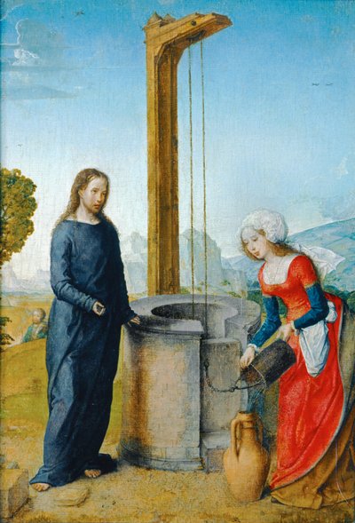 Kristus a Samaritánka... od Juan de Flandes