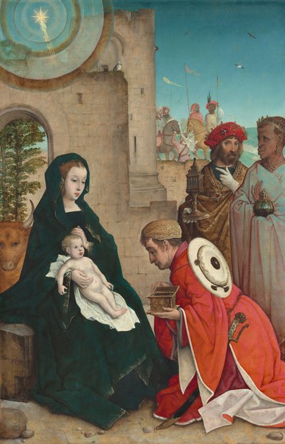 Klanění tří králů od Juan de Flandes