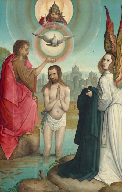 Křest Kristův od Juan de Flandes