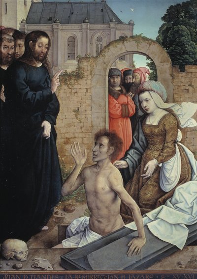 Vzkříšení Lazara od Juan de Flandes