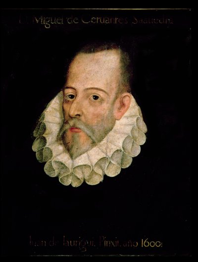 Portrét Miguela de Cervantes y Saavedra (1547-1615) 1600 (olej na panelu) od Juan de Jauregui y Aguilar