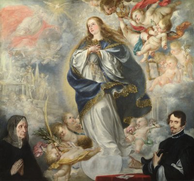 Neposkvrněné početí se dvěma dárci, asi 1661 od Juan de Valdes Leal