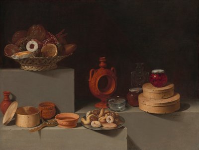 Zátiší se sladkostmi a keramikou, 1627. od Juan van der Hamen y Leon