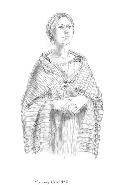 Anglosaská žena, c5.-10. století, c1990-2010 od Judith Dobie