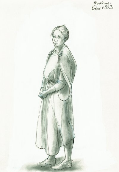Anglosaská žena, c5.-10. století, c1990-2010 od Judith Dobie