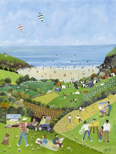 Summer Pleasures, 2009 (Kvaš na papíře) od Judy Joel