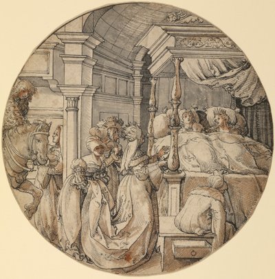 Svatební scéna od Jörg Breu the Elder