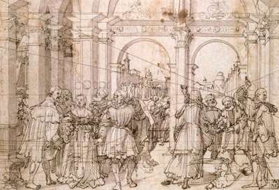 Sebevražda Lukrécie, počátek 16. století od Jörg Breu the Elder
