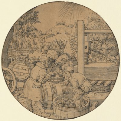 Sklizeň vína (září) od Jörg Breu the Elder