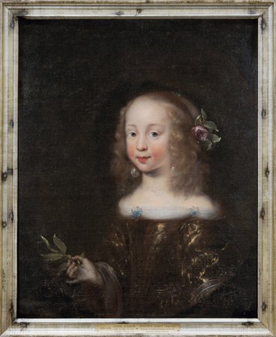 Švédsky: Augusta Maria, 1649-1728, kněžna holštýnsko-gottorpská Augusta Maria, 1649-1728, kněžna holštýnsko-gottorpská od Jürgen Ovens