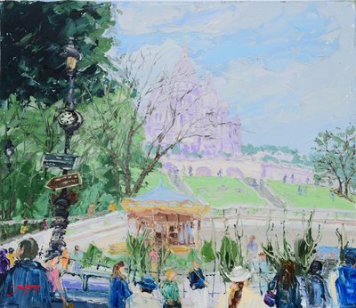 Sacre Coeur, Montmartre, kolotoč od Jukyong Park