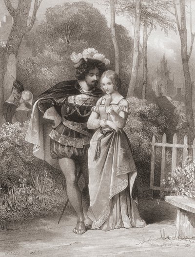 Faust a Gretchen. Faust a Margarita. od Jules (after) David