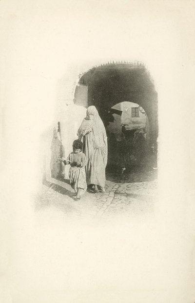 Jeden z pohledů Julese Gervais-Courtellemonta na Alžírsko (čb fotografie) od Jules (after) Gervais-Courtellemont