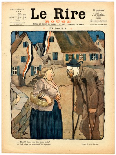 Obálka „“The Red Laughter“, Satirical in Colors od Jules Abel Faivre