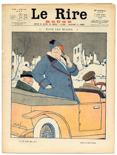 Obálka „“The Red Laughter“, Satirical in Colors od Jules Abel Faivre