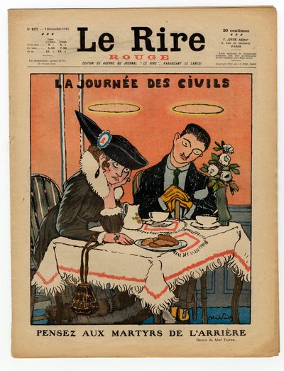 Obálka „“The Red Laughter“, Satirical in Colors od Jules Abel Faivre