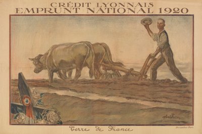 Credit Lyonnais, National Loan 1920, Land of France (Lyon Credit, National Loan 1920, Land of France) od Jules Abel Faivre