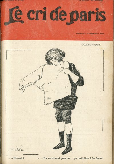 Ilustrace Abel Faivre (1867-1945) pro obálku Le Cri de Paris od Jules Abel Faivre