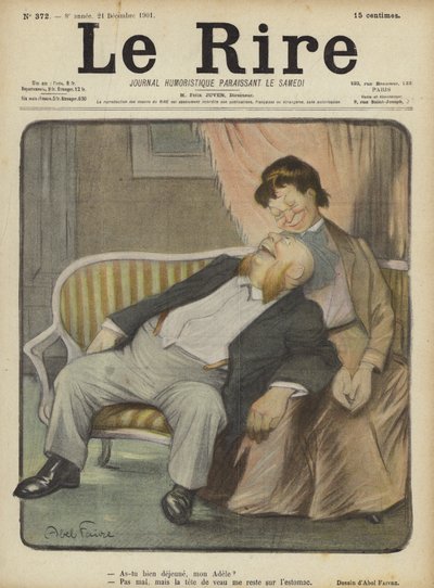 Ilustrace pro Le Rire od Jules Abel Faivre