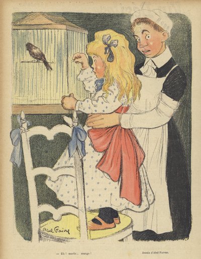 Ilustrace pro Le Rire od Jules Abel Faivre