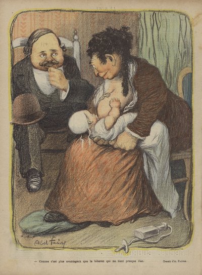 Ilustrace pro Le Rire od Jules Abel Faivre