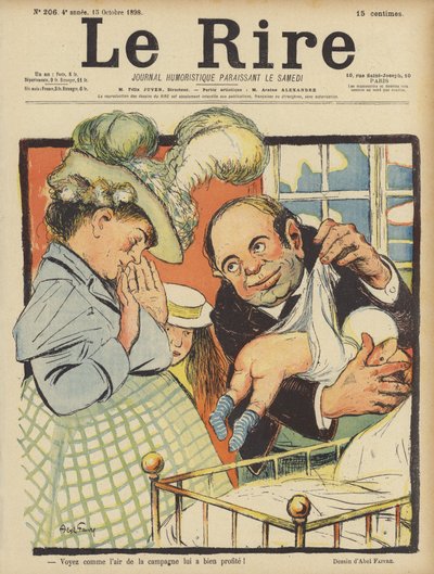 Ilustrace pro Le Rire od Jules Abel Faivre