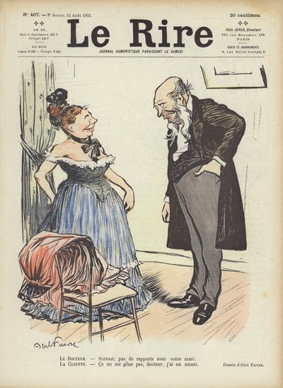 Ilustrace pro Le Rire od Jules Abel Faivre