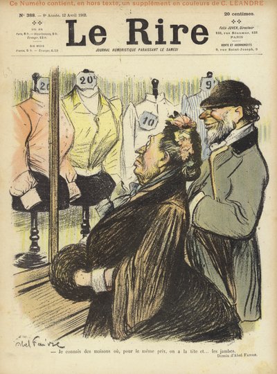 Ilustrace pro Le Rire od Jules Abel Faivre