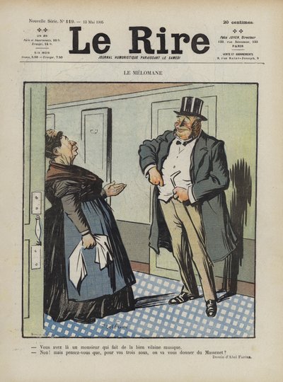 Ilustrace pro Le Rire od Jules Abel Faivre