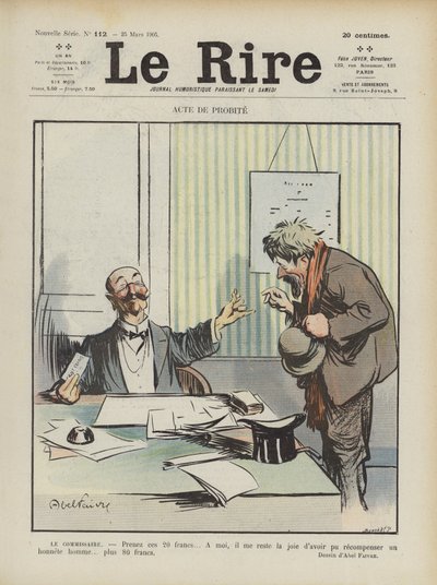 Ilustrace pro Le Rire od Jules Abel Faivre