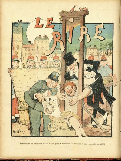Ilustrace Abel Faivre (1867-1945) pro obálku Le Rire od Jules Abel Faivre