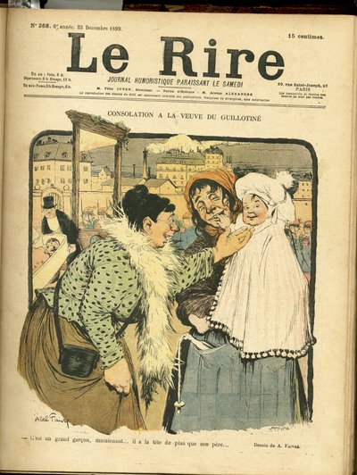 Ilustrace Abel Faivre (1867-1945) pro obálku Le Rire od Jules Abel Faivre