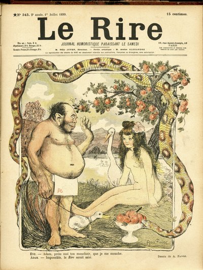 Ilustrace Abela Faivra (1867-1945) pro obálku Le Rire, č. 243 od Jules Abel Faivre