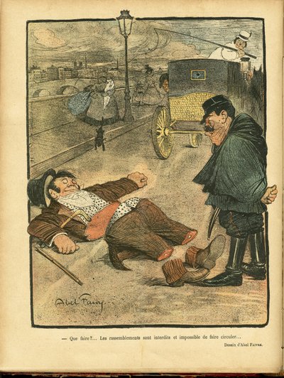 Ilustrace Abel Faivre (1867-1945) v Le Rire od Jules Abel Faivre